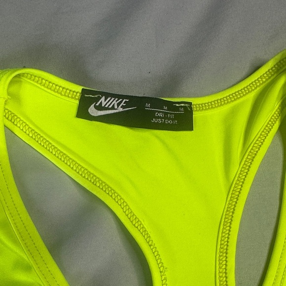 Nike Women's Bright Yellow Tank Top - Picture 4 of 10